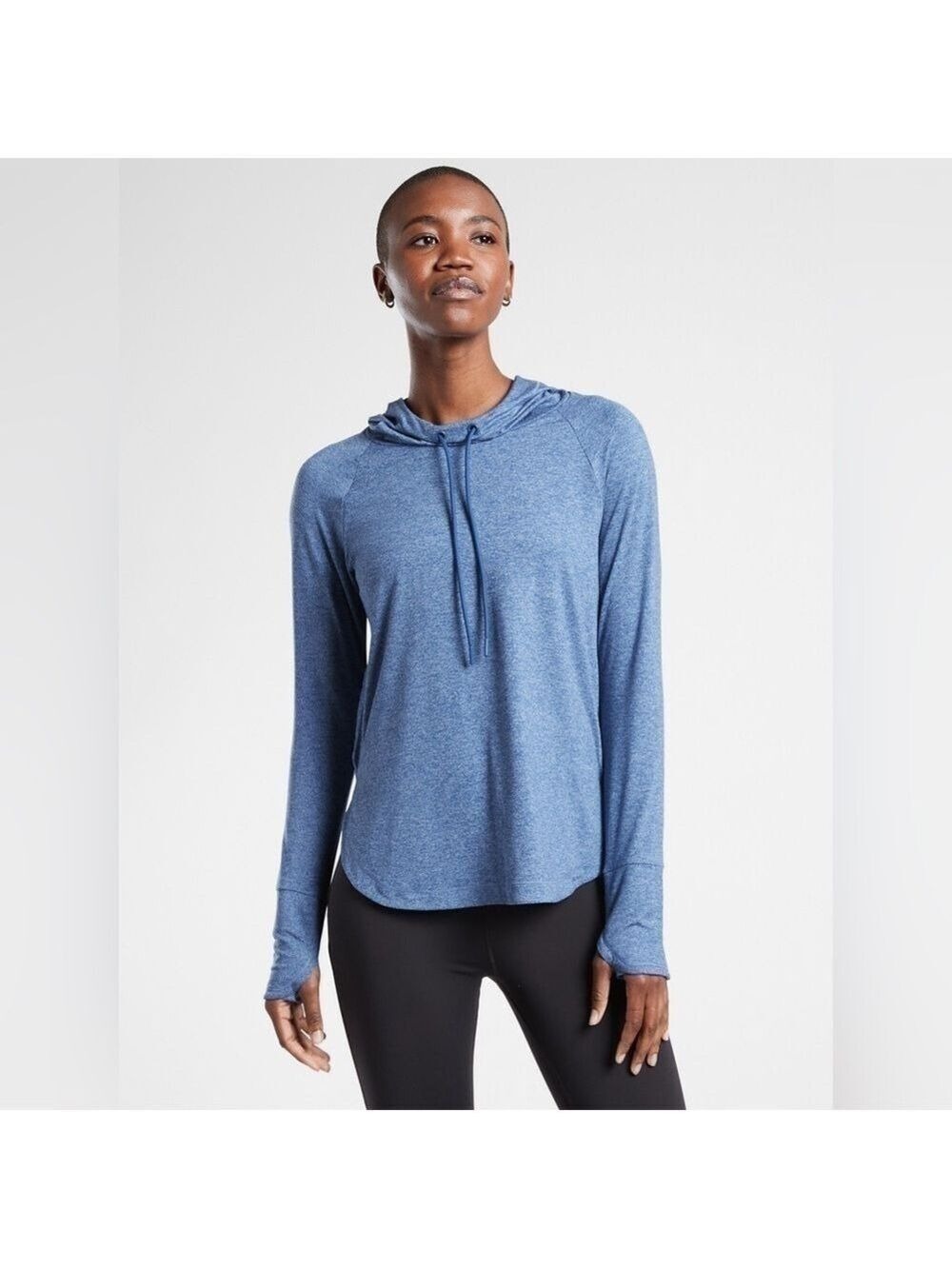 Athleta Uptempo Hoodie Sweatshirt XS Blue